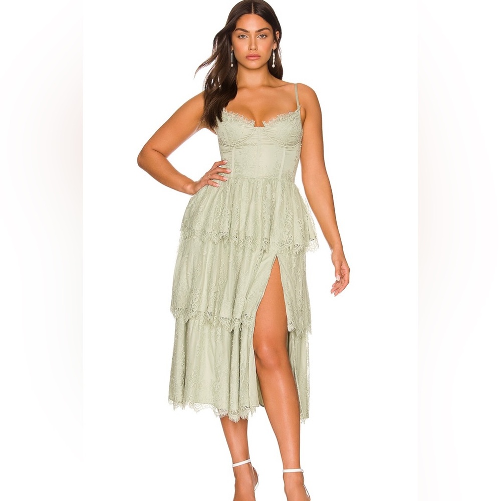 V Chapman Sage Green dress size 6
